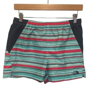 THE NORTH FACE Girls Class V Water Short -Mint Blue Multi Stripe - Size XL NWT